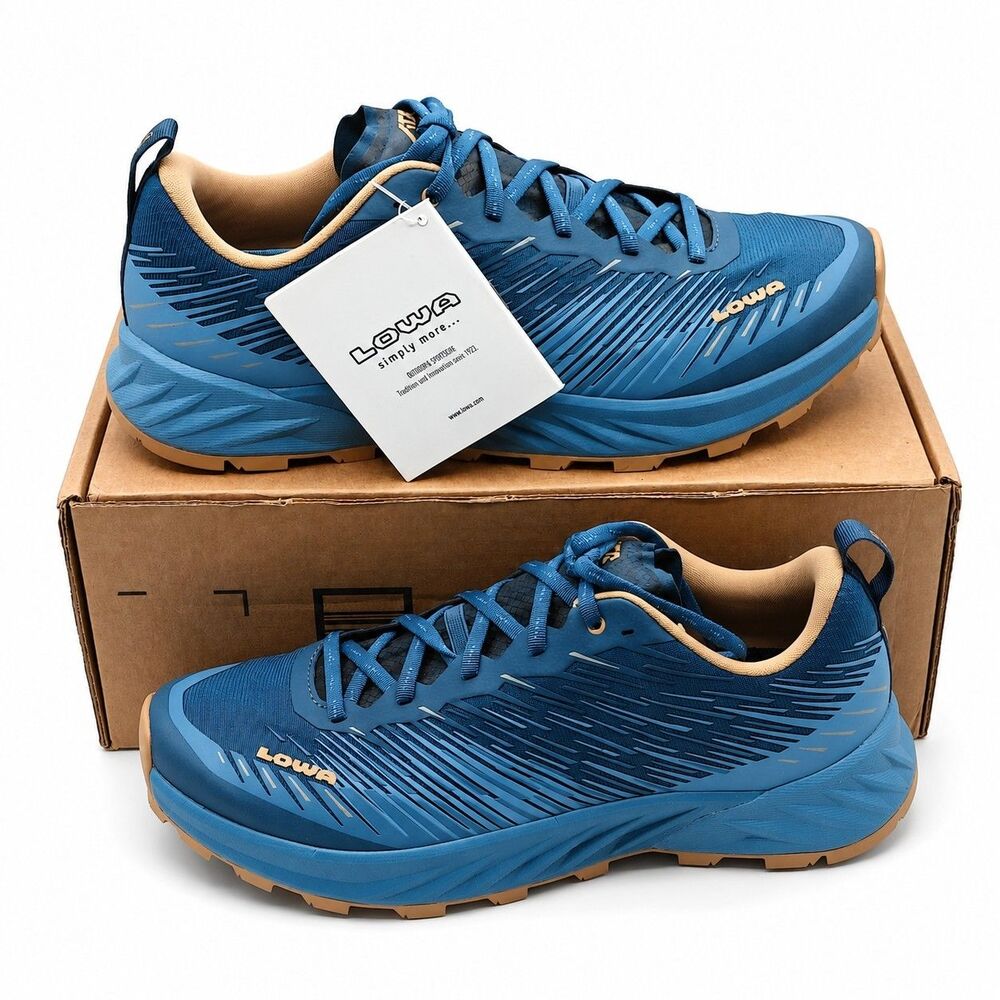 LOWA Amplux Men's 10.5 EU 44 Blue All-Terrain Trail Running Hiking Shoes